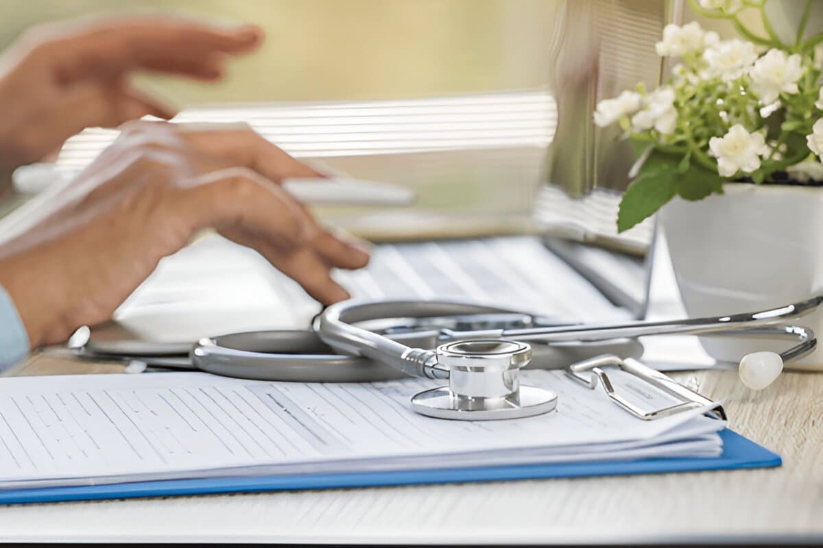 Medical practice management system interface